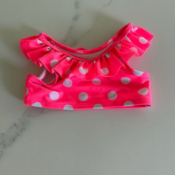 Cat & Jack Polka Dot Ruffle Swimsuit - Size 2T - Picture 4 of 7